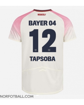 Billige Fotballdrakt Bayer Leverkusen Edmond Tapsoba #12 Replika Bortedrakt 2025-26 Kortermet Billige Fotballdrakt Bayer Leverkusen Edmond Tapsoba #12 Replika Bortedrakt 2025-26 Kortermet